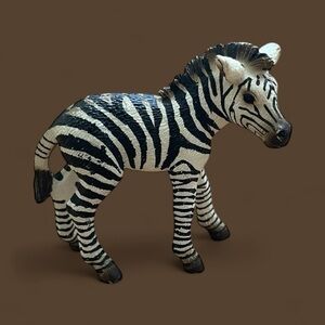 SCHLEICH ZEBRA FOAL D-73527 RETIRED AFRICA AM LIMES 69 BABY ANIMAL